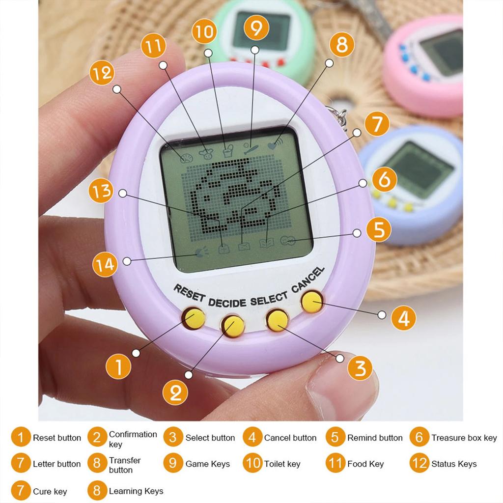 2018 Hot Tamagotchies Electronic Pets Toys 90S Nostalgic 49 Pets in One Virtual Cyber Pet Toy Funny Tamagochi