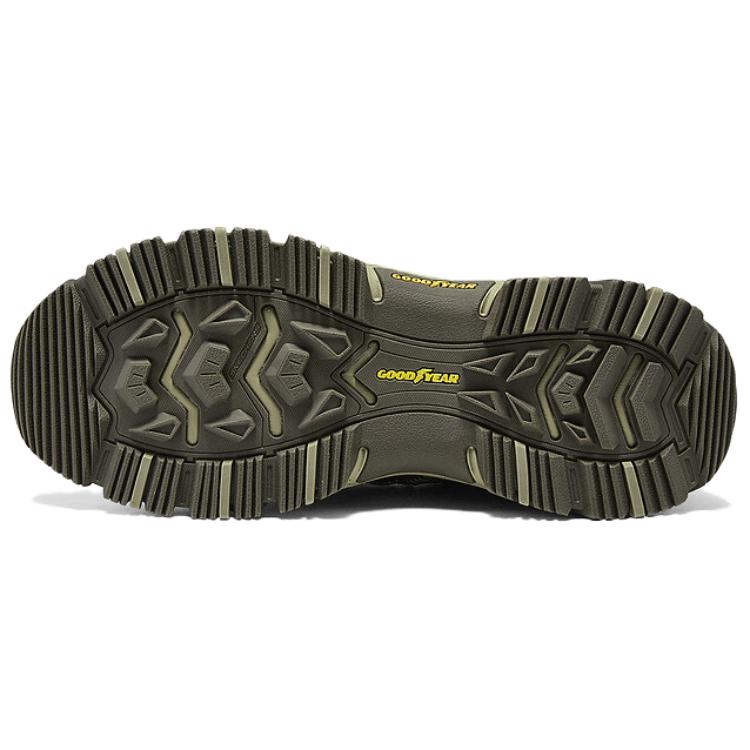 Skechers DLites Hiker Comfortable Versatile Durable Grip Low Top Hiking Shoes Men Sneaker Olive-Brown 237421-OLBR