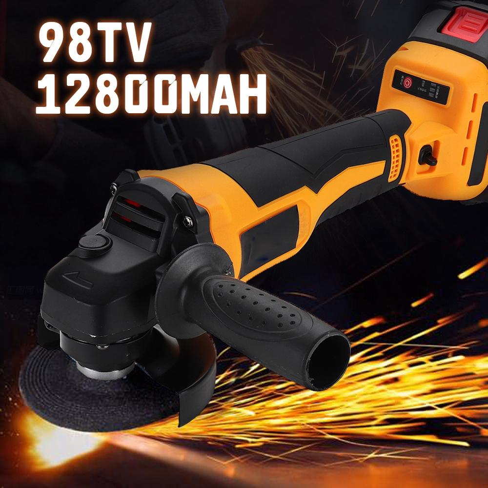 

18В 12800 мАч Аккумуляторная электрическая угловая шлифмашина Перезаряжаемая литий-ионная батарея 100 мм