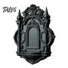 Creative Display Stand Gothic Wall Shelf, Vintage Floating Shelf for Bedroom And Living Room, Matte Black Decorative Wall-Mounted Rack with Exquisite