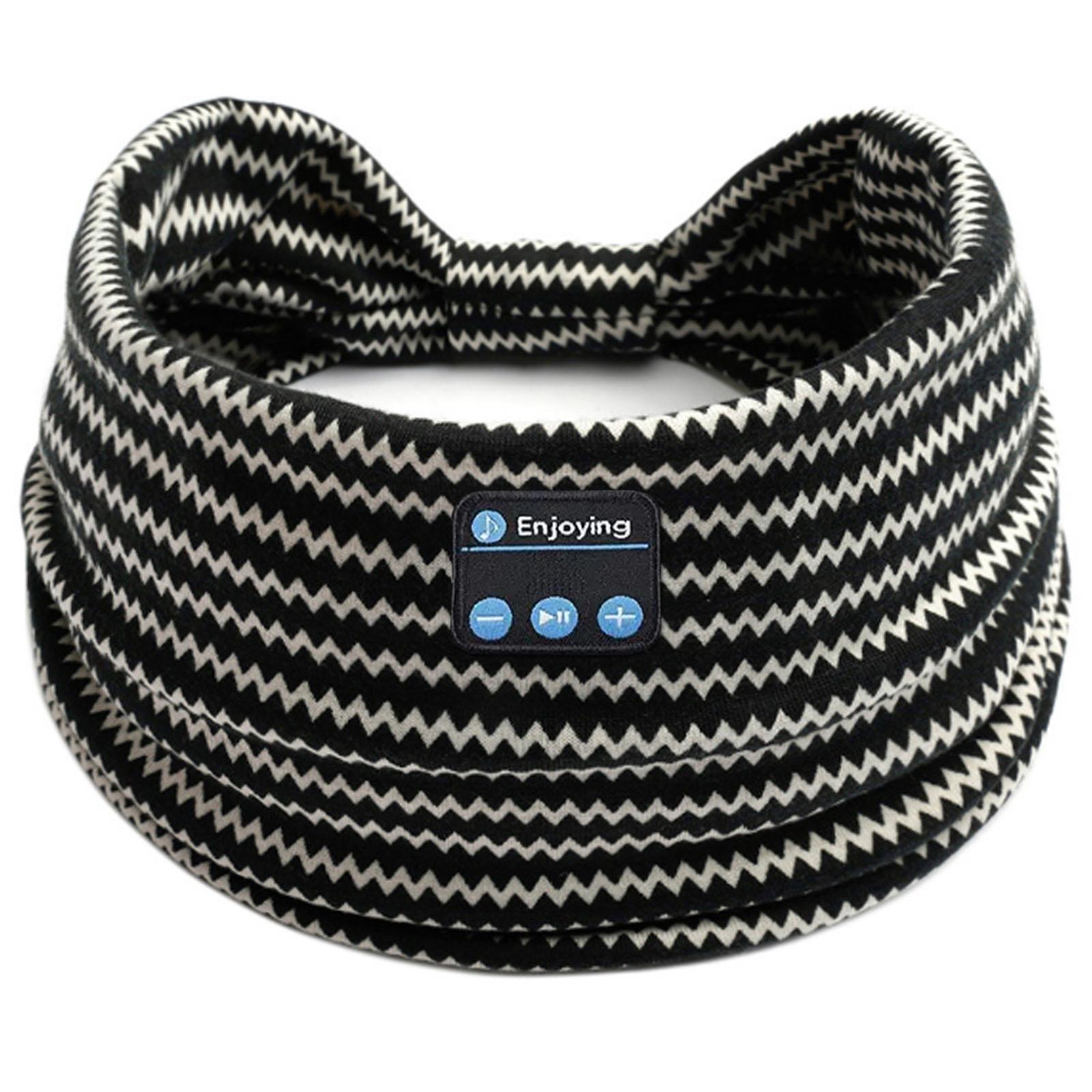 

Wireless Sleeping Headphones Soft Washable Yoga Running Bluetooth Headset Headband Handsfree Music Earphone Leopard Pattern