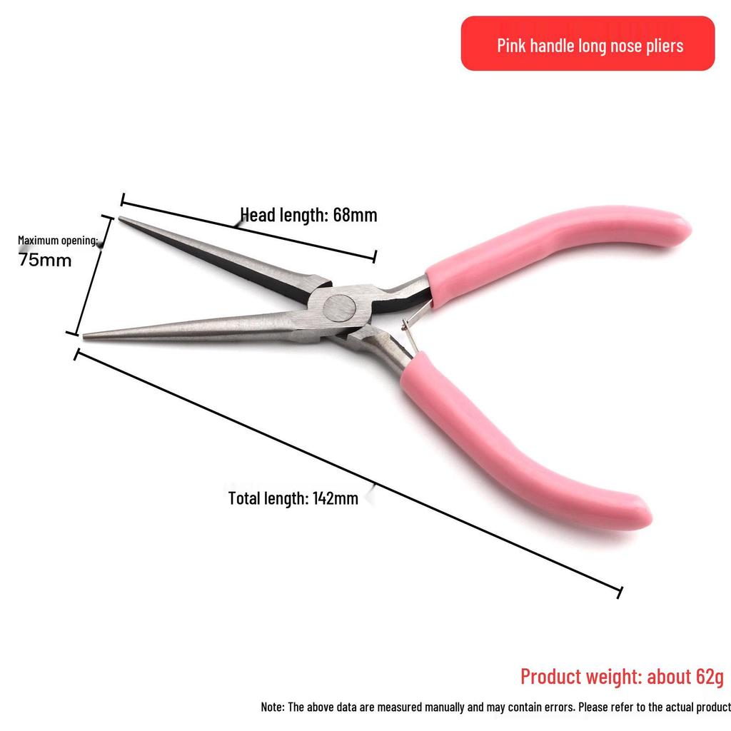 Jewelry Pliers Set: Pointed, Gold/Silver Cutting, Round, Sprue, Flat, Angled Nose Tools for Handmade Wire Wrapping & Beading.