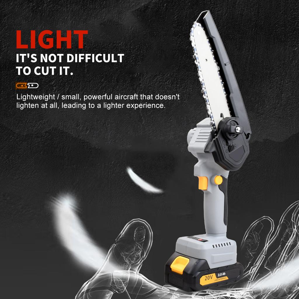 20V Cordless Mini Chain Saw Electric Brushless DIY Chainsaw with Lithium Battery Local EU Warehouse