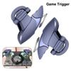 2pcs Mobile Phone Four Finger Game Trigger Aim Shooting L1 R1 ABS Key Button Blue Shark for IPhone Android PUBG Gamepad Joystick