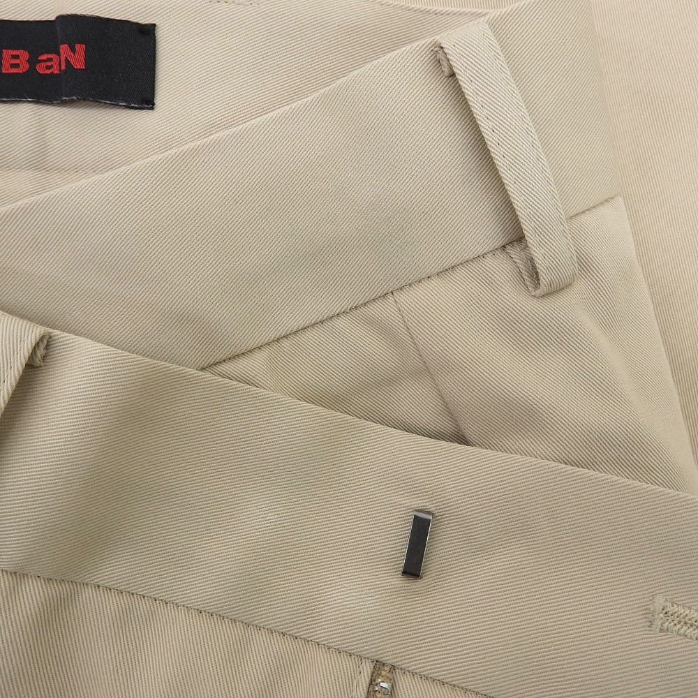 CABaN Excellent condition cotton twill double-pleat wide-leg pants for men, beige, size S, 59-04-31-04001 Bottoms S beigeUsed
