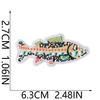 Fishing Theme Embroidery Cloth Sticker Ironing Outdoor Clothing Fishing Gear Bag Catch Pattern Diy Decorative Embroidery Mark Boy