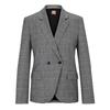 Womens/Ladies Plaid Double-Breasted Suit Jacket