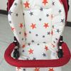 Chair Cushion Foldable Protector Cotton Star Print Stroller Chair Liner Mat for Baby