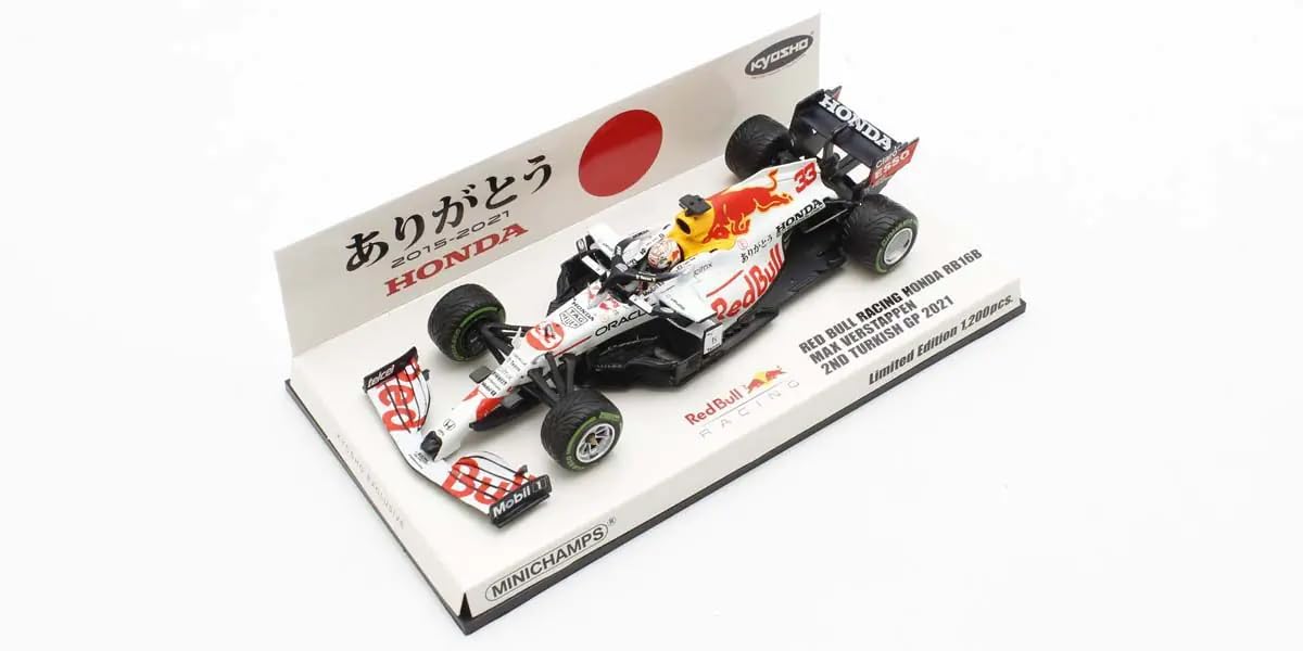 

Kyosho MINICHAMPS Red Bull Racing Honda RB16B Макс Ферстаппен Гран-при Турции 2021 2-е место Вы Honda Япония Специальная упаковка Готовая модель 413213633 1/43