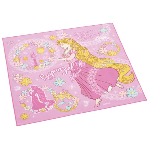 Skater Kids' Lunch Cloth, 43x43cm, Made in Japan, Disney Tangled Design, 24 KB4-A