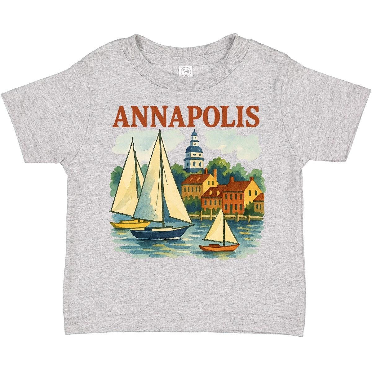 Inktastic Annapolis Maryland Toddler T-Shirt Travel Souvenir Vacation Harbor Kid 120