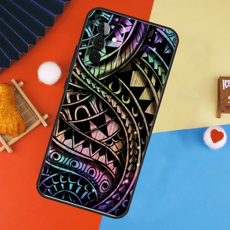 Maori Samoanisch Polynesisch Stammes Case Für Samsung Galaxy A17 A35 A55 A06 A16 A26 A36 A56 A53 A32 A52 A33 A13 A14 A34 A54 A15