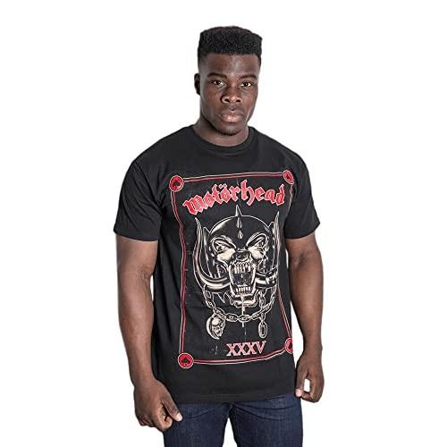 Motorhead Unisex Anniversary Propaganda Short Sleeve TShirt Black XxLarge S