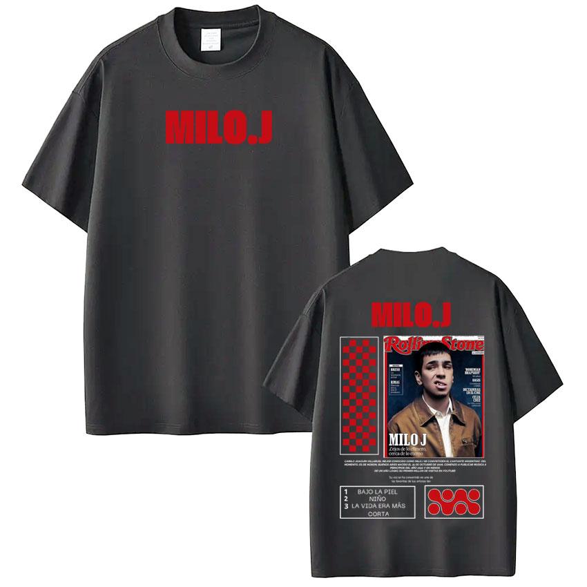 Rapper Milo  J Album Cover 2025 Graphic Tshirt Men Women Fashion Hiphop Tshirt Shortsleeved Loose Casual Harajuku Tshirts