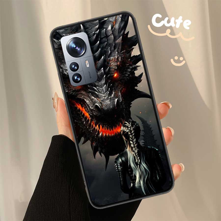 F-Fourth W-Wing Dragon Phone Case For Xiaomi Poco F7 Mi 14 Ultra 15 13 12 Pro 11T 10T 12T Pro 12X 11i 11 10 Lite 5G 9 8 Cover Ca