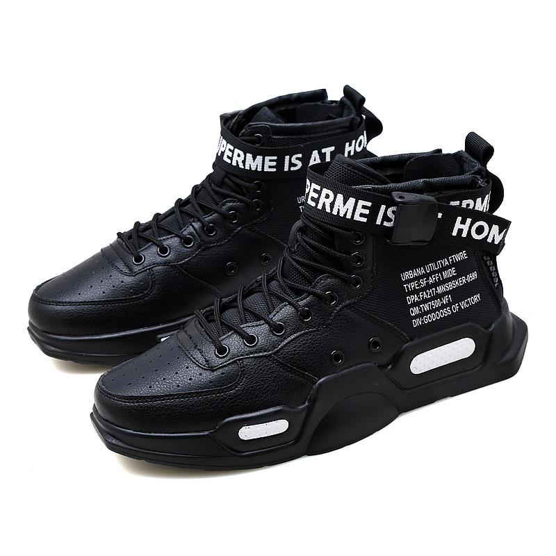 Men's Shoe Height Increasing Shoes Men's Trendy Shoes  New Autumn Versatile High Top Basketball Trendy Versatile Sports Shoe
