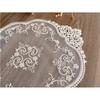 Retro Lace Placemats French Crochet Doilies Handmade Embroidered Table White Place Mats Cup Mat