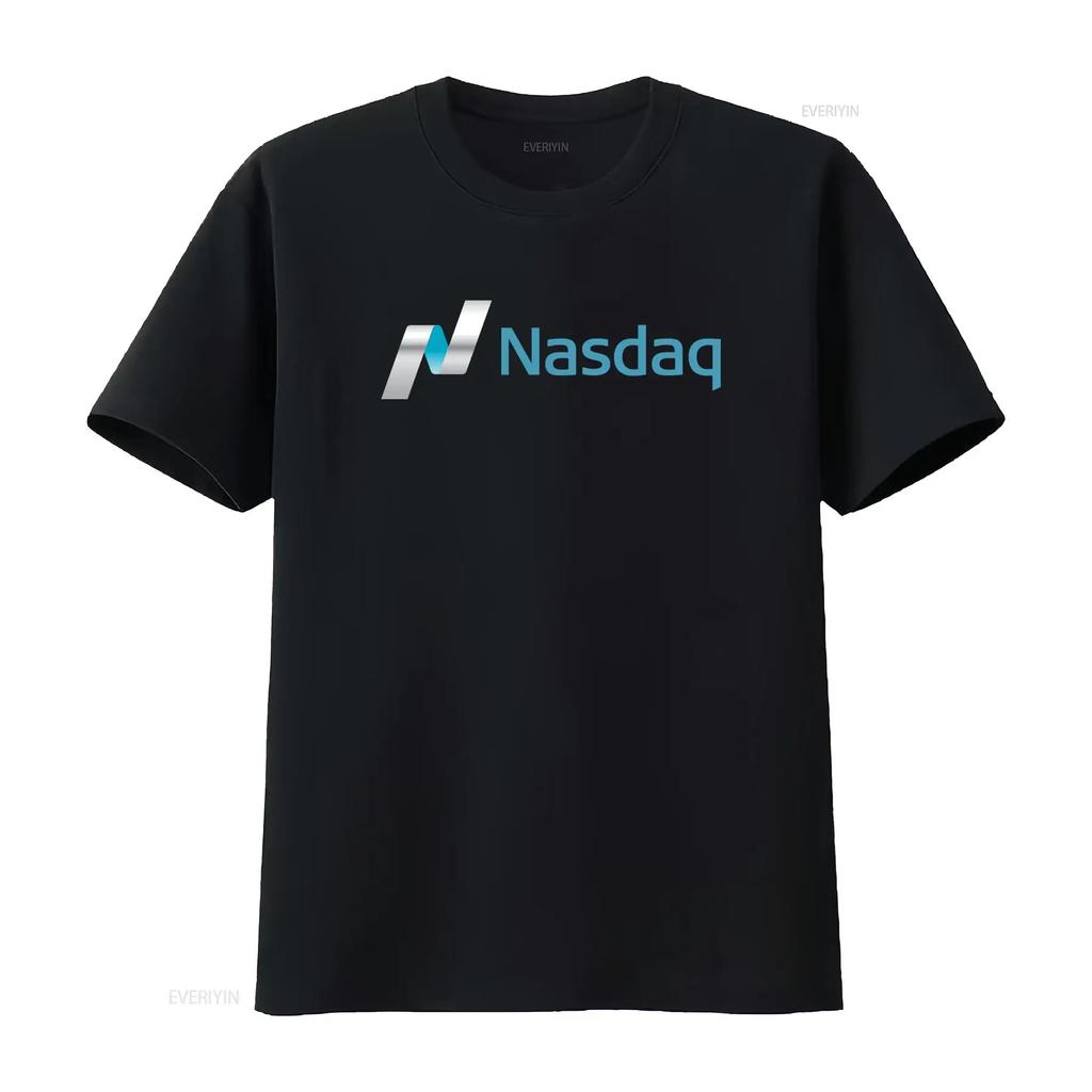 Streetwear Burza Nasdaq Potisk Ležérní Tričko vintage Vyprané Lehce grafické Univerzální S