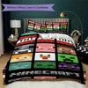 Steve Alex'S Epic Minecraft Adventure Bedding Without Core 1 Duvet Cover 2 Pillowcase Without Core Christmas Birthday Gift