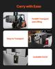 Portable Diesel Tank, 220L Capacity & 10 GPM Flow Rate, Fuel Tank with 12V Electric Transfer Pump and 4 M Hose, PE Diesel Transfer Tanks for Easy Fuel