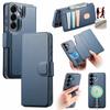 CASENEO MW-07 For Samsung Galaxy S25+ Magnetic Case RFID Blocking Wallet Stand Leather Phone Cover with Wristband