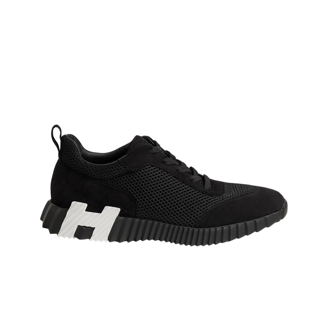 

Кроссовки Hermes Bouncing Графическая сетка, замша, козлиная кожа и черный 43.5