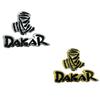 Custom Dakar Rally Off-Road Metal Car Emblem Decal