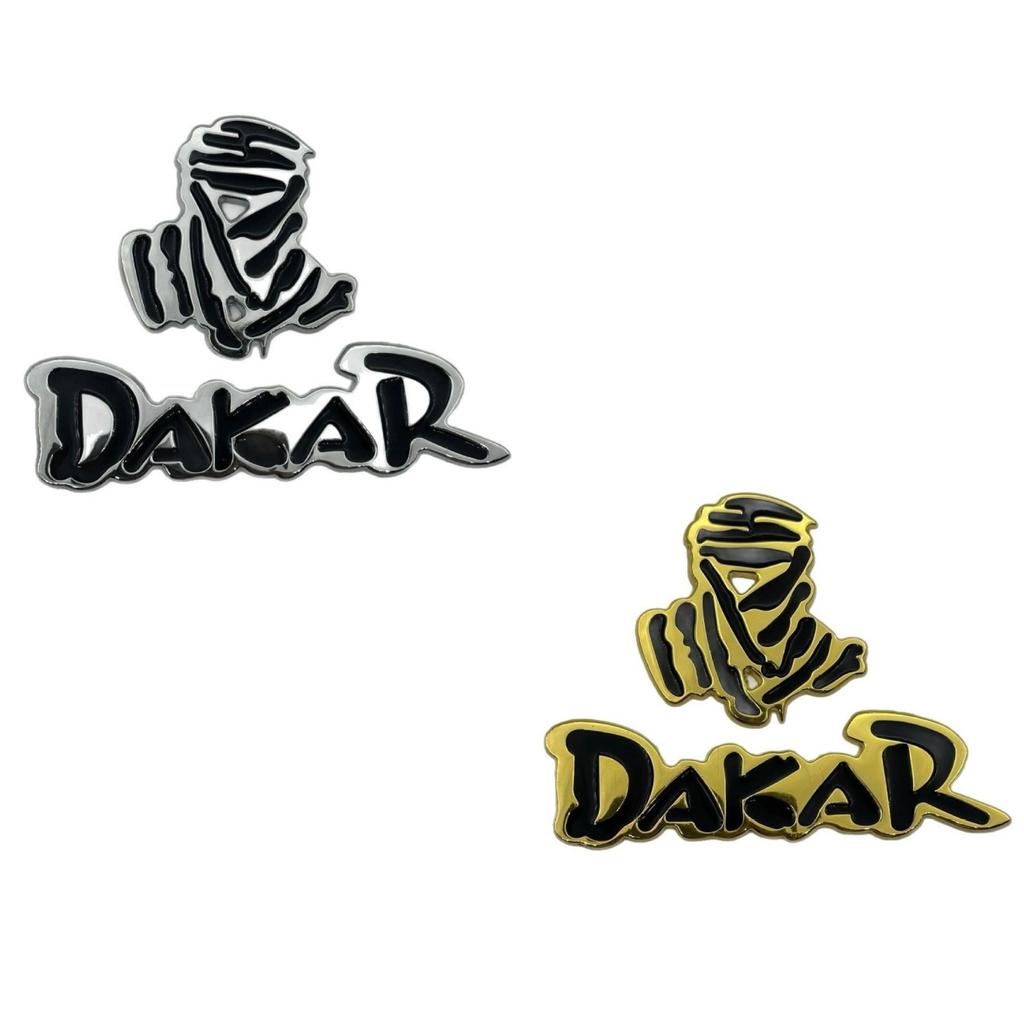 Custom Dakar Rally Off-Road Metal Car Emblem Decal