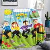 1 Stück The Wiggles Druck Flanelldecke, Hohe Qualität, Bequem für alle Jahreszeiten, Heimdekoration, Wärme und Komfort, Perfekt für Weihnachtsgeschenke217