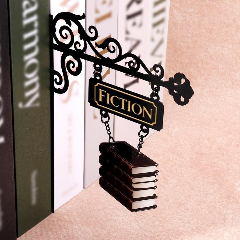 Lightweight Bookend Hanging Plaque Creative Book Partition Board Shelf Organizer  Study Desk