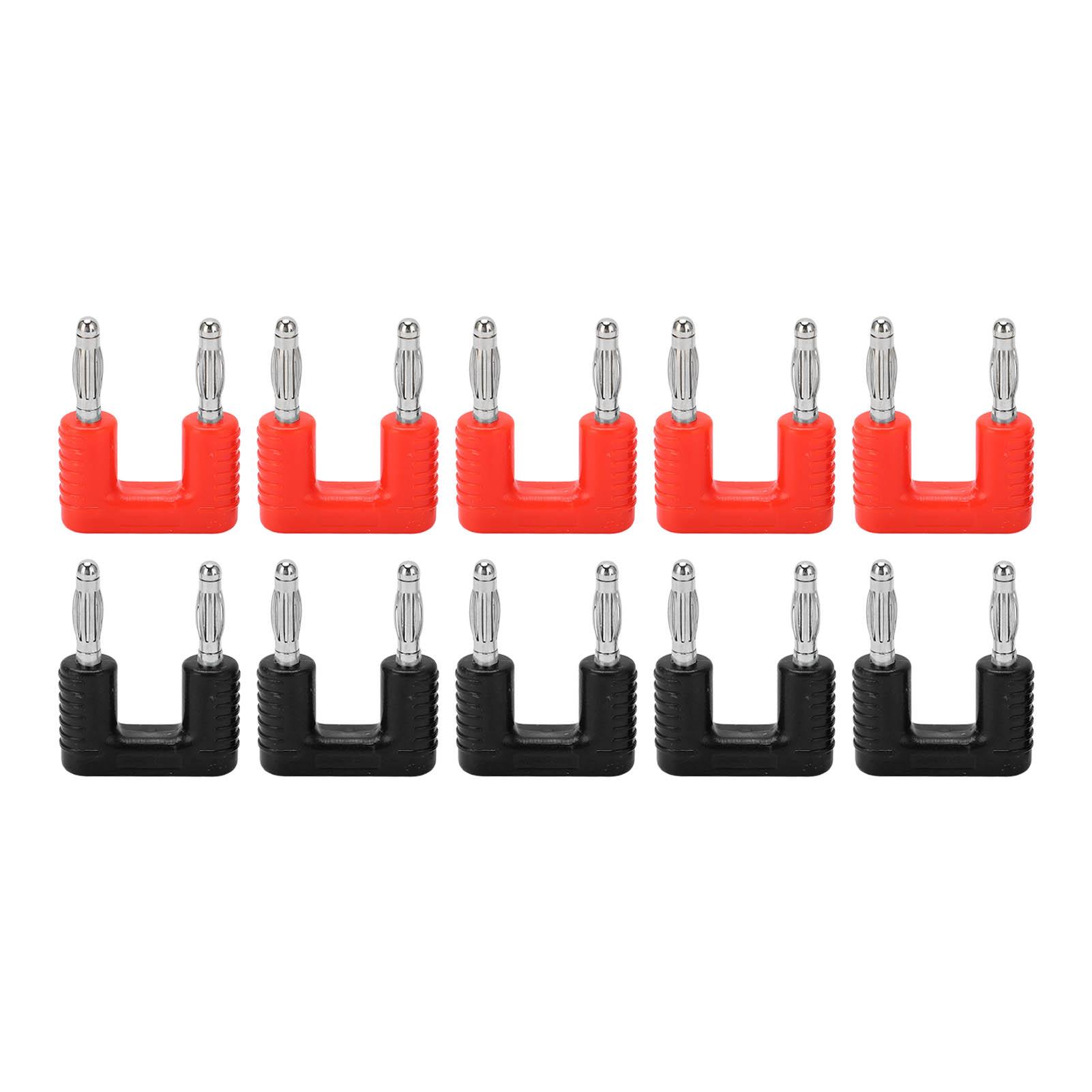 

5 Sets J.20004 Dual Banana Plug Professional 2 Way Speaker Banana Male Plug for Speaker Wires