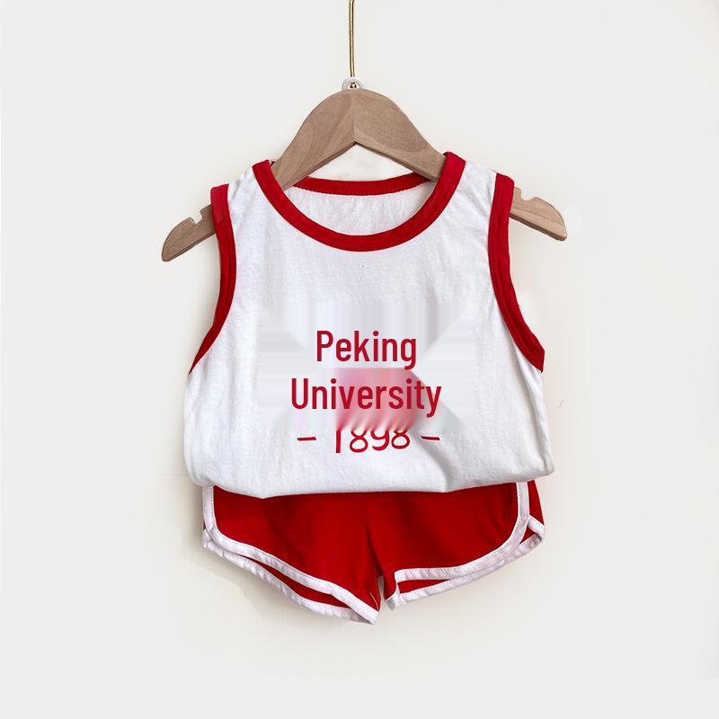 Children's College Style Summer Set 2025: Peking & Tsinghua University Graduation/Performance Outfit