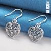 925 Sterling Silver Dutý přívěsek ve tvaru srdce Náušnice s přívěskem Módní svatební šperky