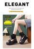 Women's 2025 Summer Trendy Platform Wedge Sandals - Genuine Leather, Fish Mouth Design, Thick Sole, Roman Style