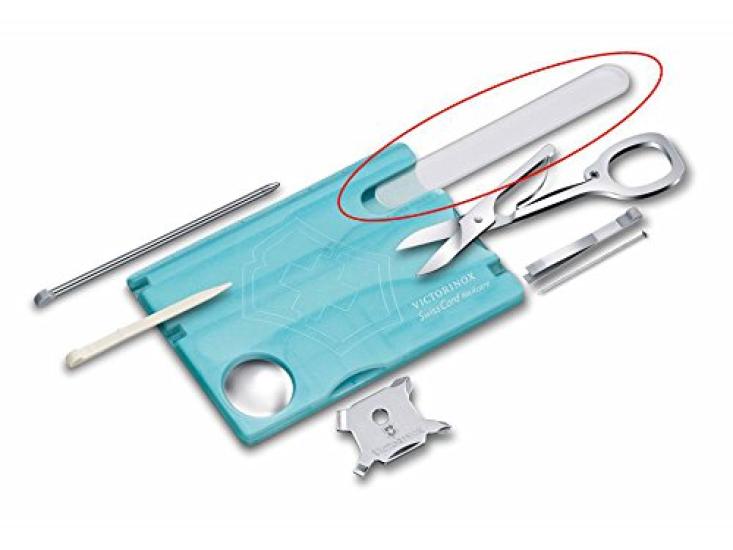 VICTORINOX Glass Nail File for Swiss Card Nail Care A.7232 Clear
