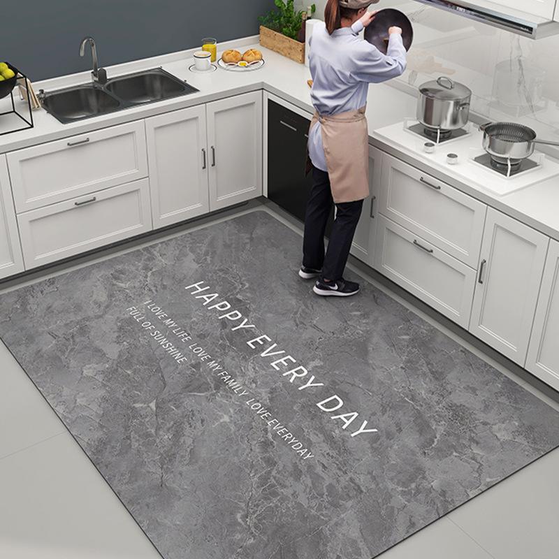 Alfombrilla de suelo de lodo de diatomeas Tienda completa Alfombrilla de suelo para el hogar Cocina Absorción de agua Aceite Antideslizante Restaurante Alfombrilla de suelo Lodo de diatomeas