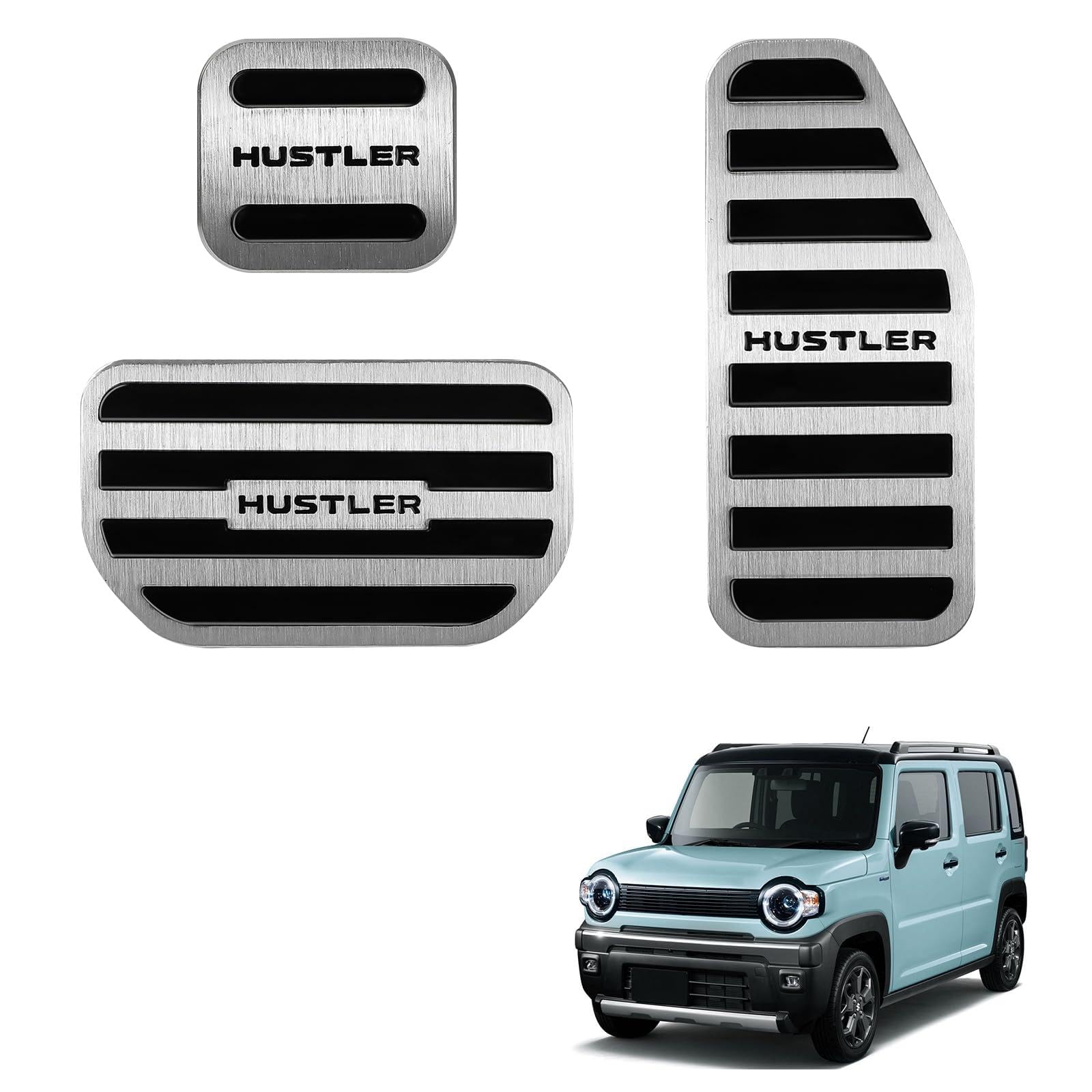 SANQUUQOO Suzuki Hustler MR52S MR92S Exclusive Aluminum Accelerator Pedal Brake серебряный
