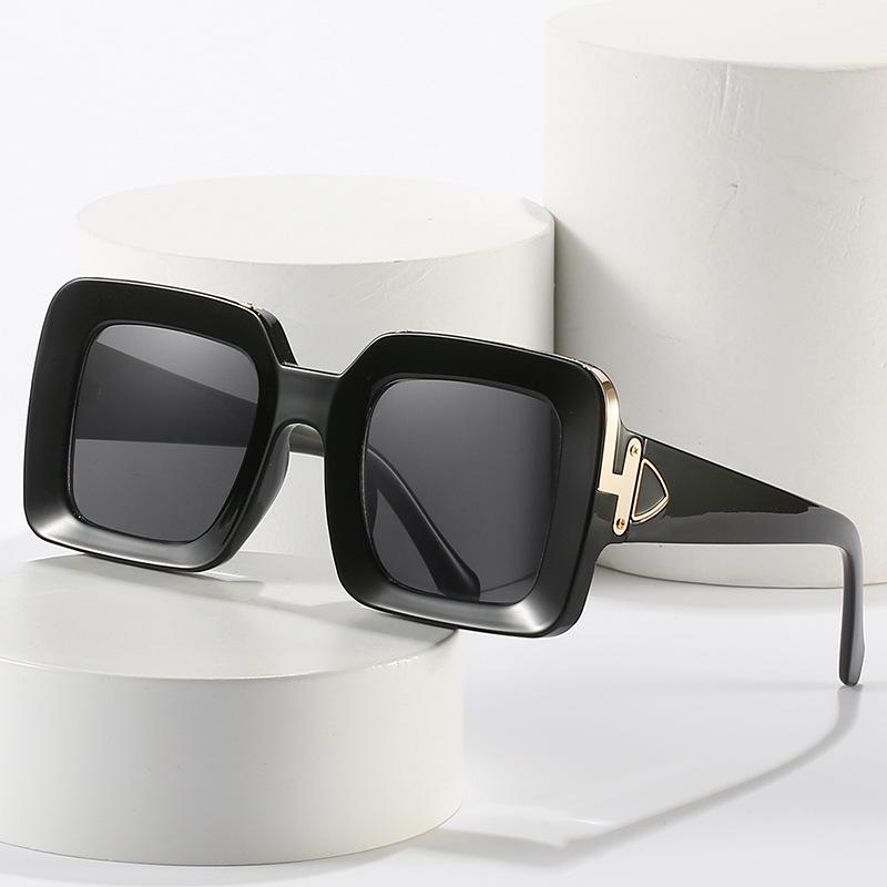 Ochelari de Soare Pătrați, Ochelari Metalici Pătrați Mari Personalizați, Ochelari de Soare Pentru Femei