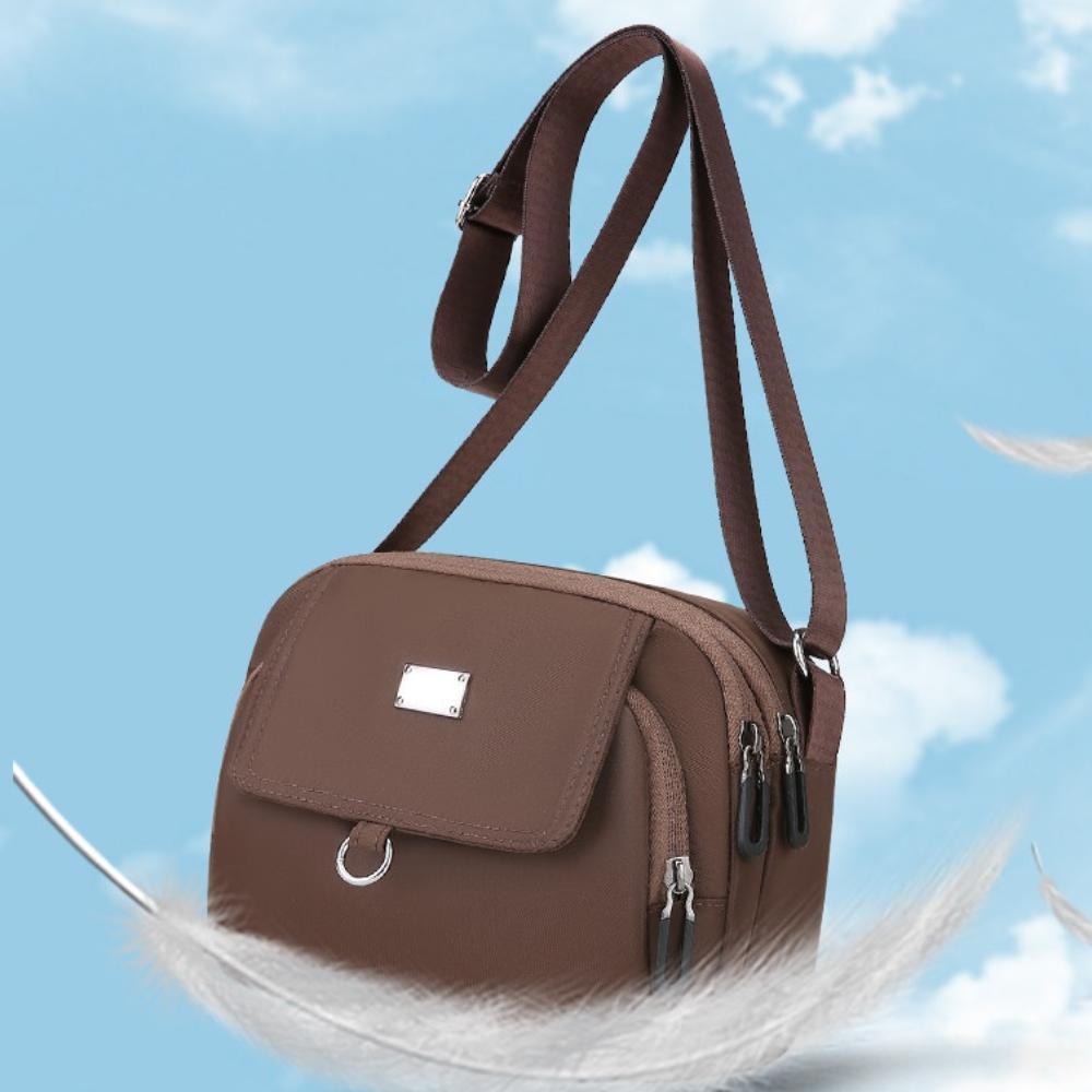 Multi-pocket Mobile Phone Shoulder Bag Large Capacity Women Oxford Messenger Bag  Travel