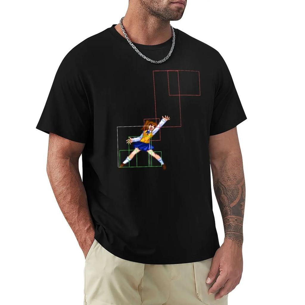 Melty Blood Actress Again Código Atual Satsuki 623C Camiseta para um menino anime masculina camisetas altas