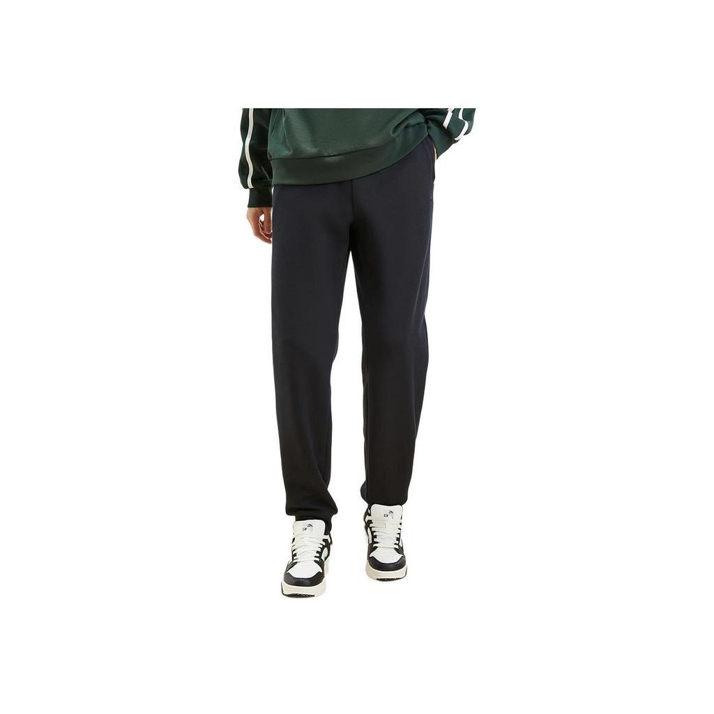 Anta Training Series Cuffed Warm Casual Loose Knit Sports Pants Men Pants Basic-Black 952547309-1