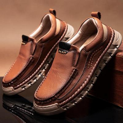 Heren Leren Casual Schoenen Heren Enkellaarsjes Handgemaakte Casual Schoenen
