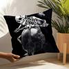 Funny Cool Skull Motorcycle Pattern 1 Pillow Case Linen Cushion Covers For Decorative Sofa Home Pillows Case Car Chair