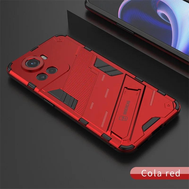 

Для OnePlus Ace 5G чехол защитный чехол задняя крышка противоударный бронированный чехол для One Plus 10R 10 R чехол защита от падения подставка чехол For Oneplus 10R 5G красный