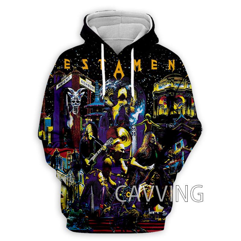 Testament Band 3D Gedruckte Mode Kapuzenpullover Sweatshirts Harajuku Hoodie Sweatshirts Oberteile Kleidung für Damen/Herren