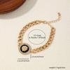 1pc New Dripping Oil Lion Head  Chain Bracelet