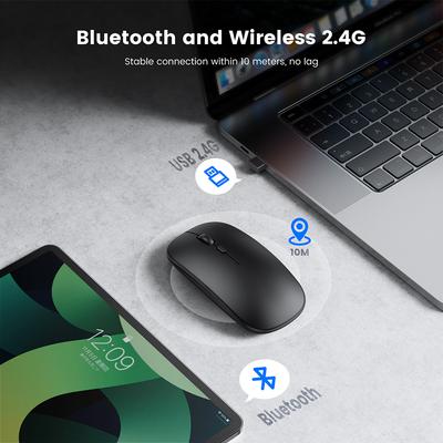 Kablosuz Fare Bluetooth Fare Şarj Edilebilir Bilgisayar Fareler Ergonomik Sessiz Usb Optik Fare Gamer Dizüstü Bilgisayar Aksesuarları Pc