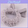 Soft And Comfortable Coral Fleece Candy Color Omg Letters Bow Headband For Women