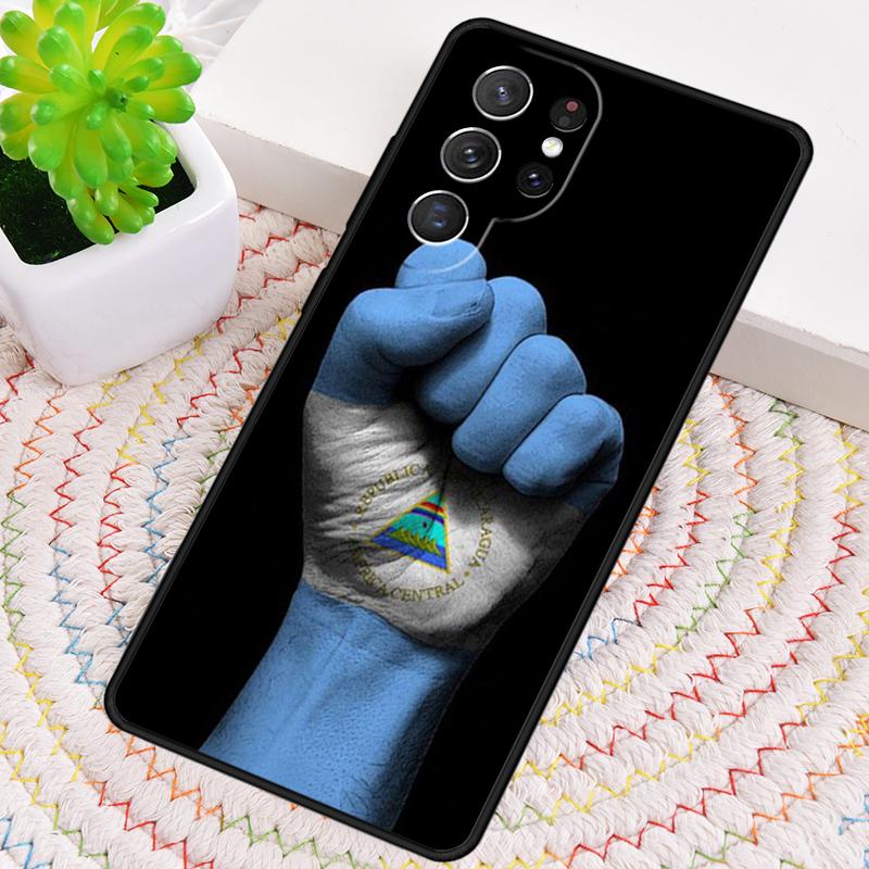 Custodia per Telefono in Silicone con Bandiera del Nicaragua per Samsung Galaxy note 10 pro S26 S25 S24 S23 S22 S21 Plus S25Ultra Copertura Capa