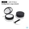1Pcs Portable Plastic Powder Box Empty Loose Powder Container With Sieve Mirror Cosmetic Sifter Jar Travel Makeup Accessories
